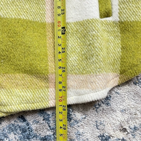 Blank NYC Green Plaid Oversized Business Casual Thick Shacket Jacket Size XL - Picture 16 of 16